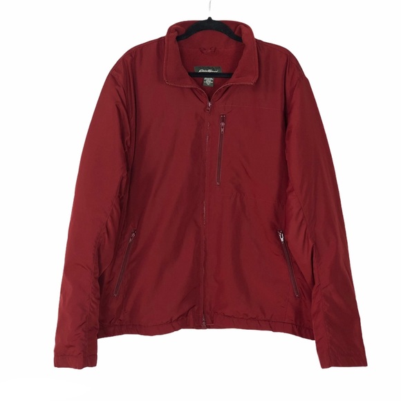 Eddie Bauer Other - Eddie Bauer red long sleeve zip puffer coat XL men